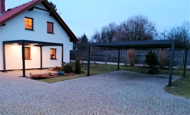 PERGOLA ALUX BIOclimatic + Carport Trapez